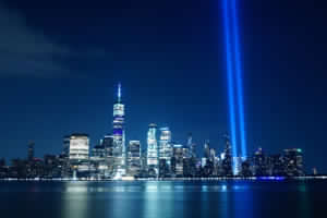 9/11 tribute in NYC with headlights moved by Automec gearmotors